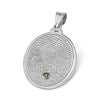 Fingerprint with Birthstone Pendants
