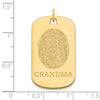 Fingerprint Dog Tag