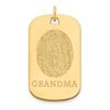 Fingerprint Dog Tag