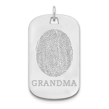 Fingerprint Dog Tag