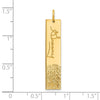Vertical Signature and Fingerprint Charm