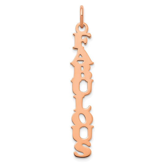 Cooper Font Vertical Name Plate Charms