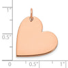 Blank Heart Charms