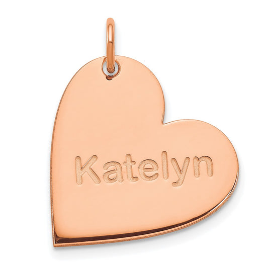 Personalized Heart Charms