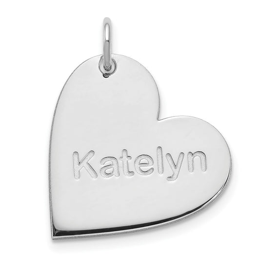 Personalized Heart Charms