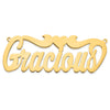 14k Yellow Gold Polished Heart Name Plate