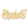 14k Yellow Gold Heart Name Plate