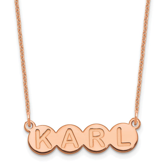 Letter Bubble Necklaces