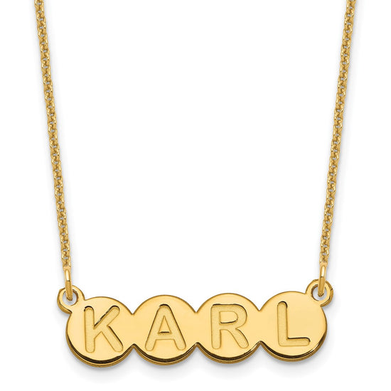 Letter Bubble Necklaces