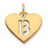 Heart Letter Charms