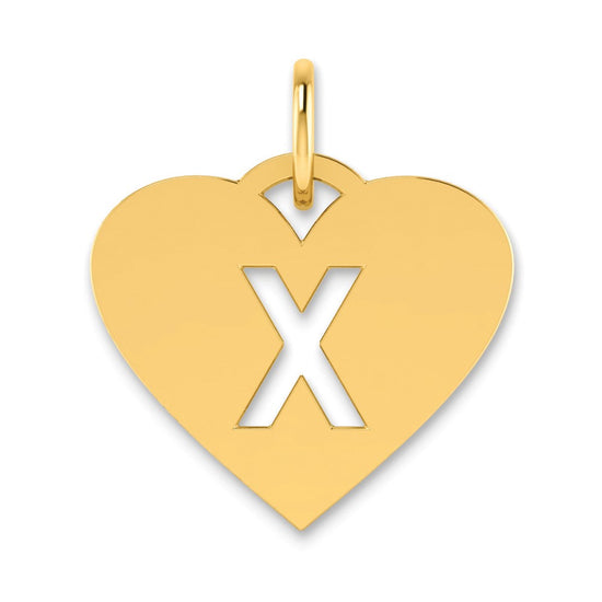 Heart Letter Charms
