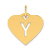 Heart Letter Charms