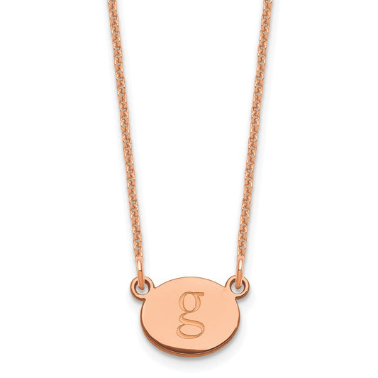 Initial Oval Necklace