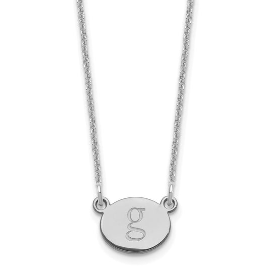 Initial Oval Necklace