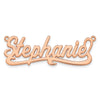 14k Rose Gold Polished Name Plate