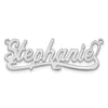 14k White Gold Polished Name Plate