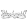 10k White Gold Polished Name Plate
