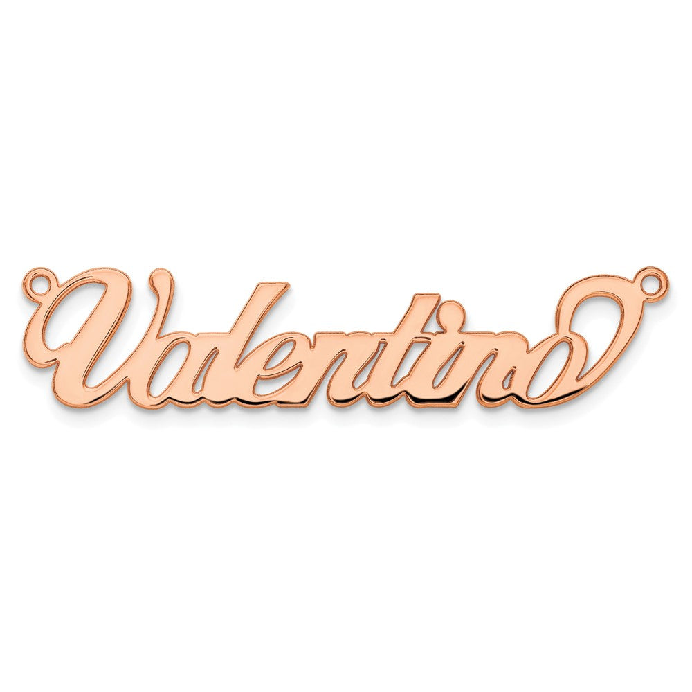 14k Rose Gold Name Plate