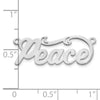 10k White Gold Name Plate