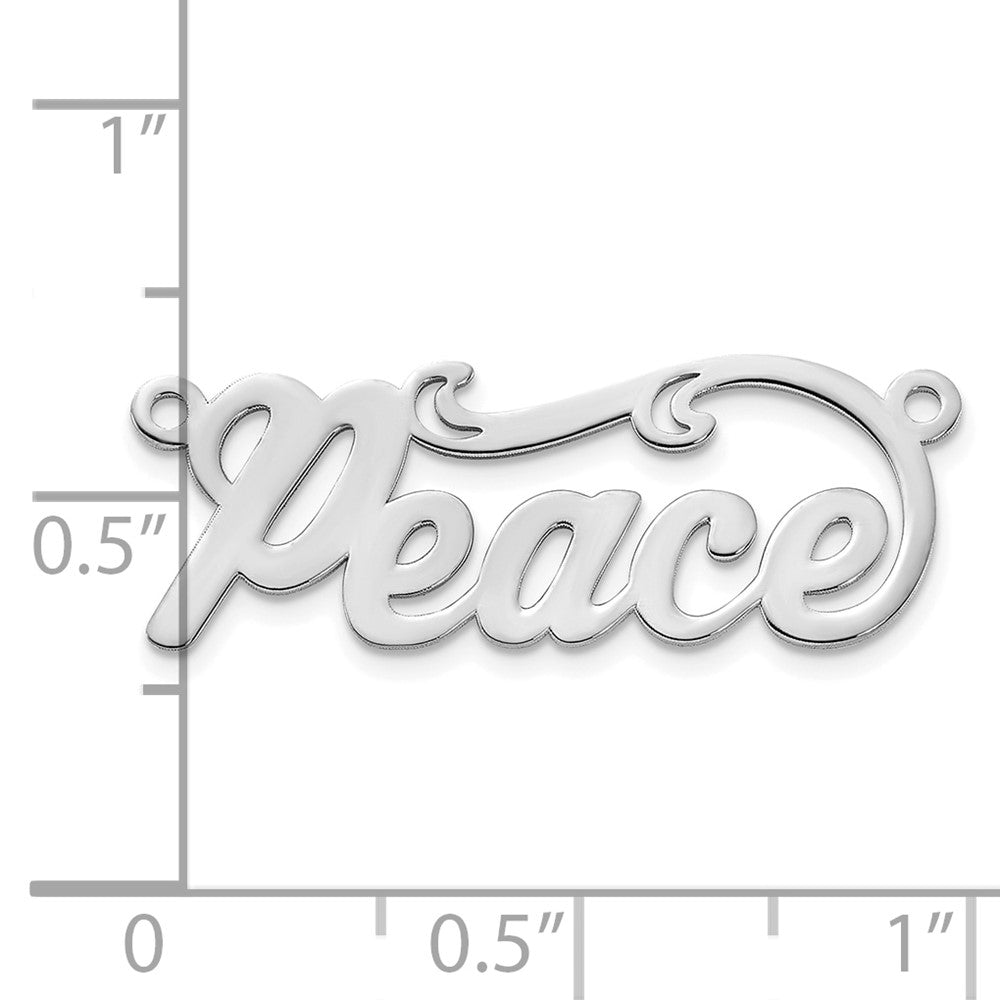 10k White Gold Name Plate