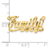 14k Yellow Gold Diamond-cut Heart Name Plate