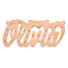 14l Rose Gold Satin Diamond-cut Heart Name Plate