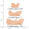 14k Rose Gold 3D Diamond-cut Heart Name Plate