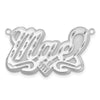 3D Name Plate Pendant with 1 heart