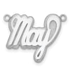 10k White Gold 3D Polished Name Plate