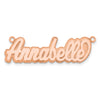 14k Rose Gold Polished 3D Name Plate