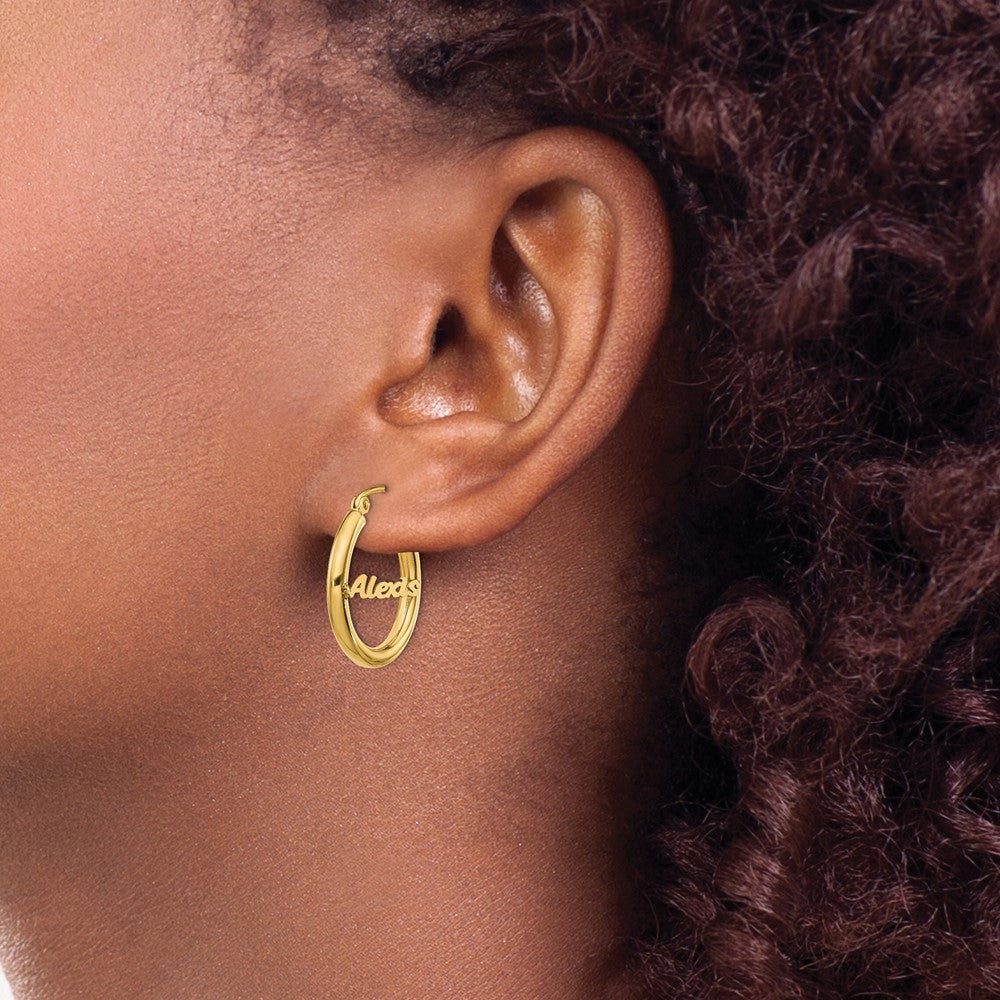 Personalized Hoop Earrings
