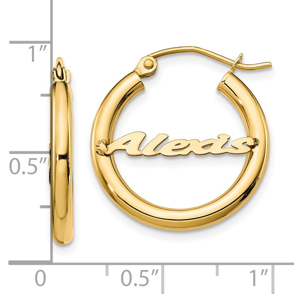 Personalized Hoop Earrings