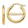 Personalized Hoop Earrings