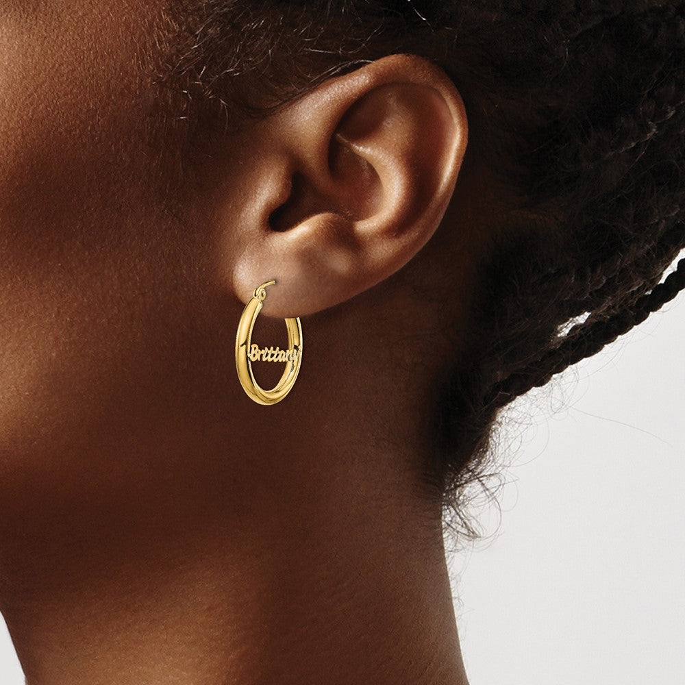 Personalized Hoop Earrings