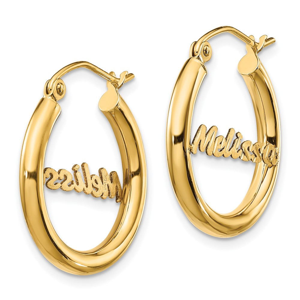 Personalized Hoop Earrings
