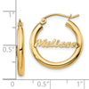 Personalized Hoop Earrings
