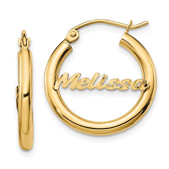 Personalized Hoop Earrings