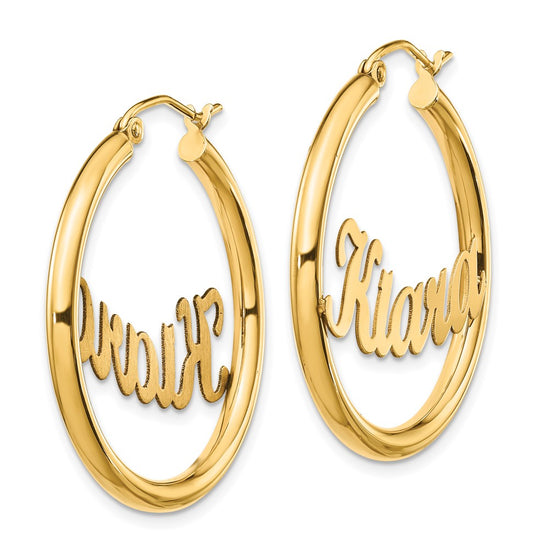 Personalized Hoop Earrings