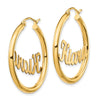 Personalized Hoop Earrings