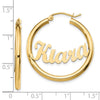 Personalized Hoop Earrings