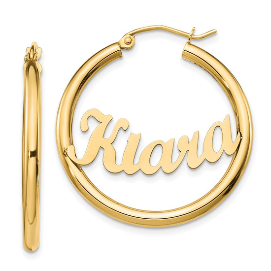 Personalized Hoop Earrings
