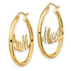Personalized Hoop Earrings