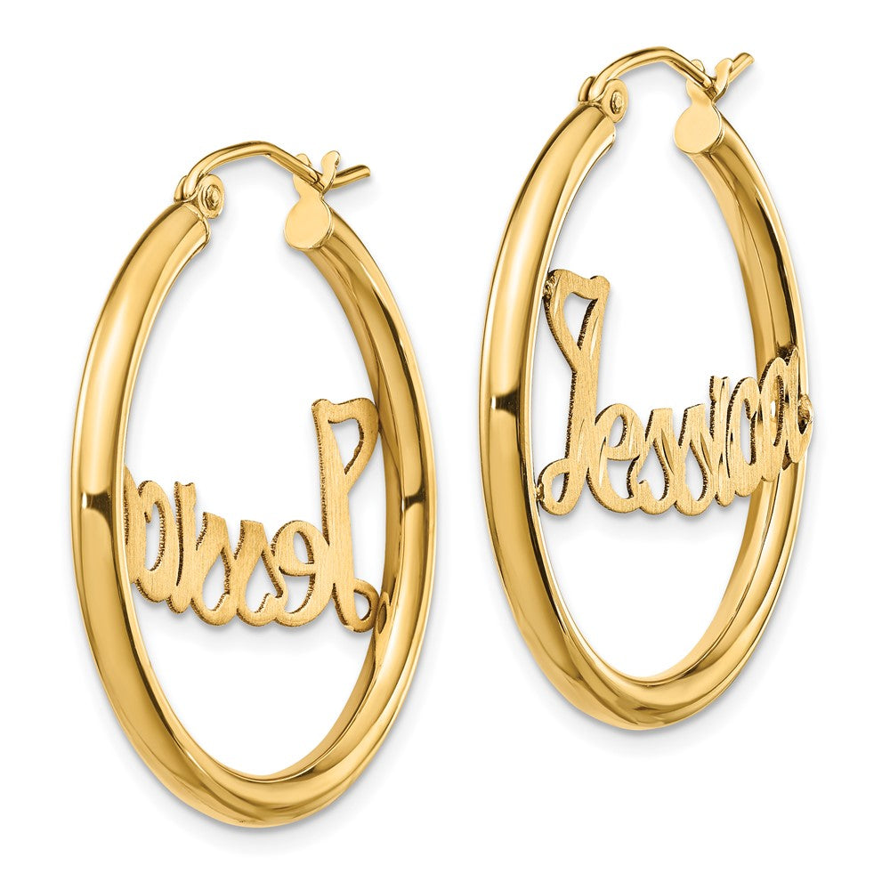 Personalized Hoop Earrings