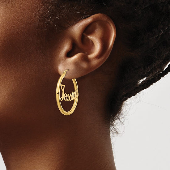 Personalized Hoop Earrings