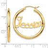 Personalized Hoop Earrings