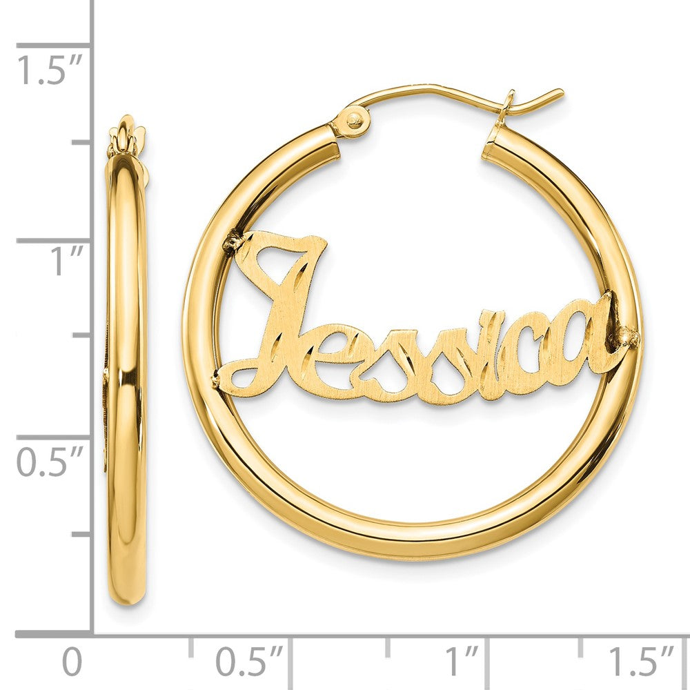 Personalized Hoop Earrings