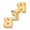 14k Yellow Gold Small cut-out Monogram Tie Tac