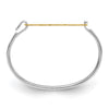 Monogram Plate with Sterling Silver Bangle