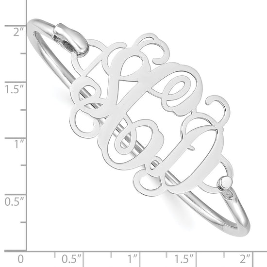 Monogram Plate with Sterling Silver Bangle
