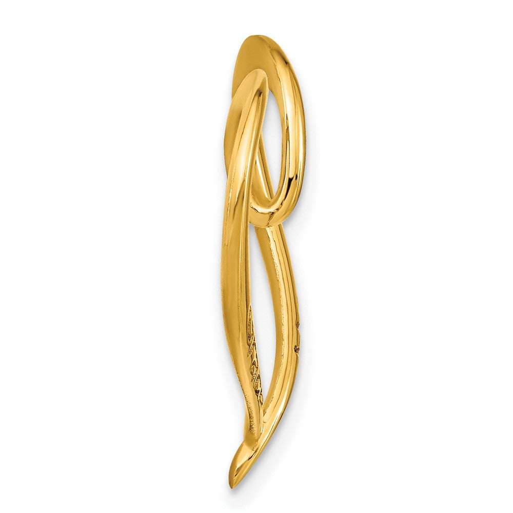 Polished & Antiqued Heart Slide